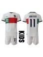 Portugalsko Joao Felix #11 Venkovní dres pro děti MS 2022 Krátký Rukáv (+ trenýrky)